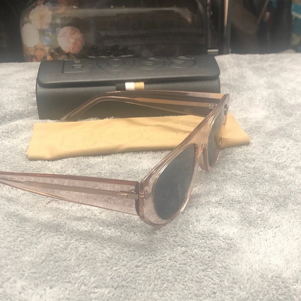 Boss Pink Full Rim Sunglasses